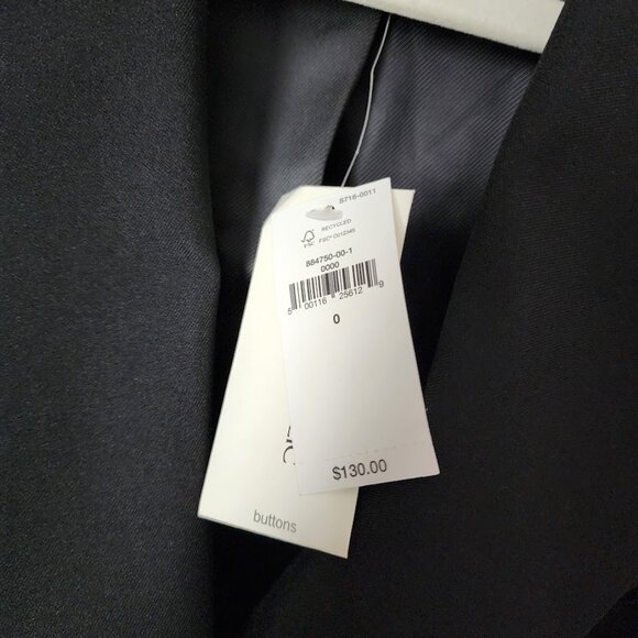 BANANA REPUBLIC Sculpted Suiting Vest in black NEW WITH TAGS size 0 - Picture 8 of 9